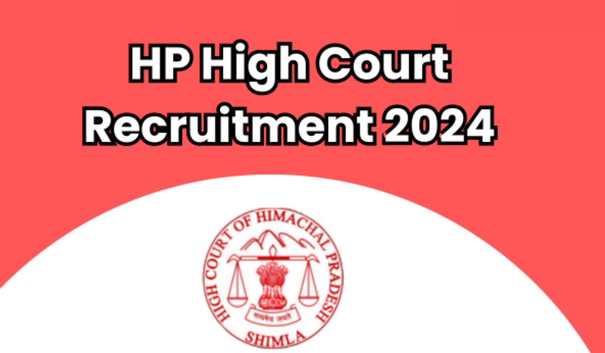 HP High Court Recruitment 2024